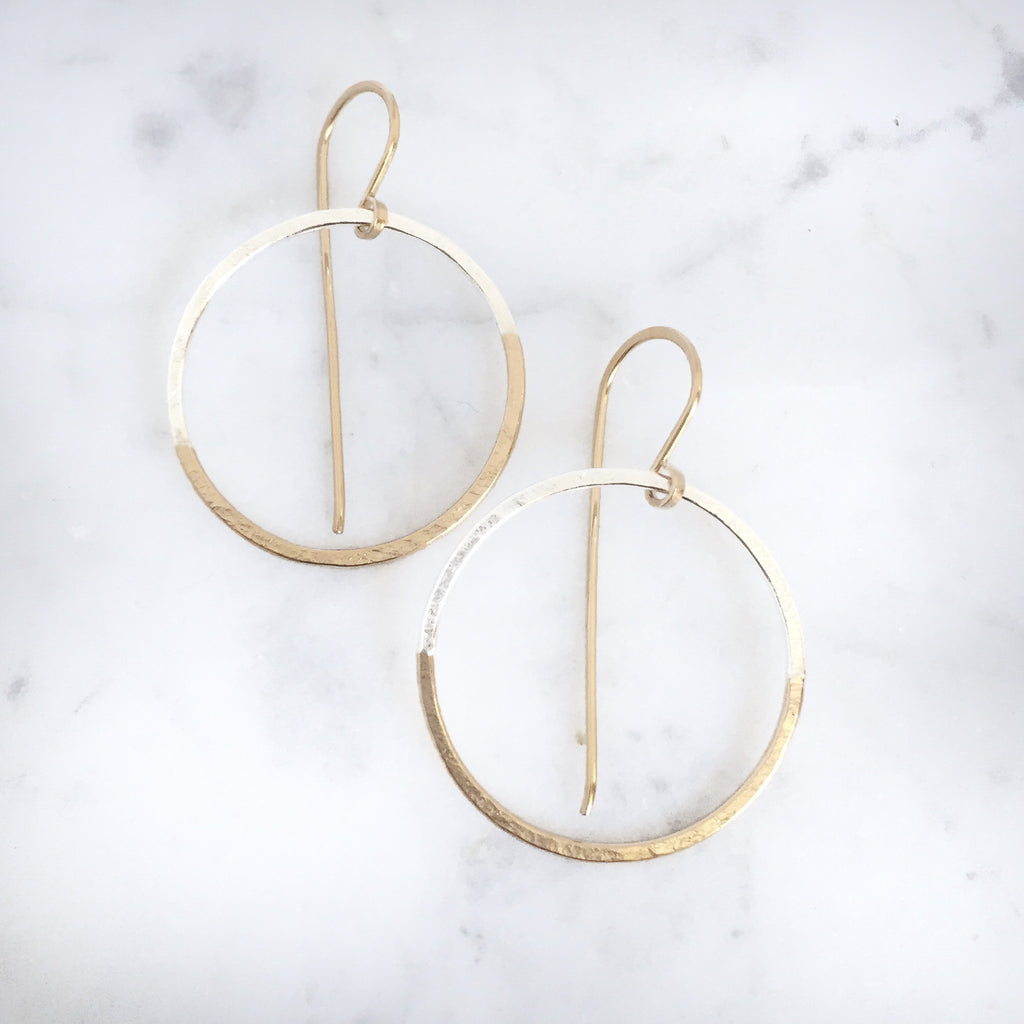 Half and Half Halo Drops - Shepherd's Run Jewelry