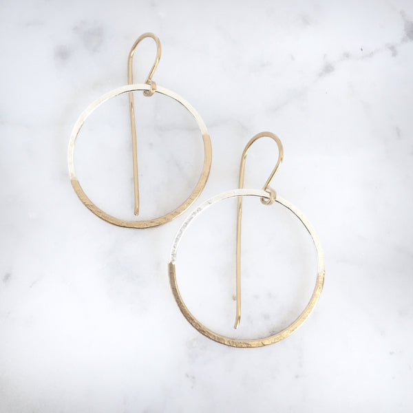 Half and Half Halo Drops - Shepherd's Run Jewelry