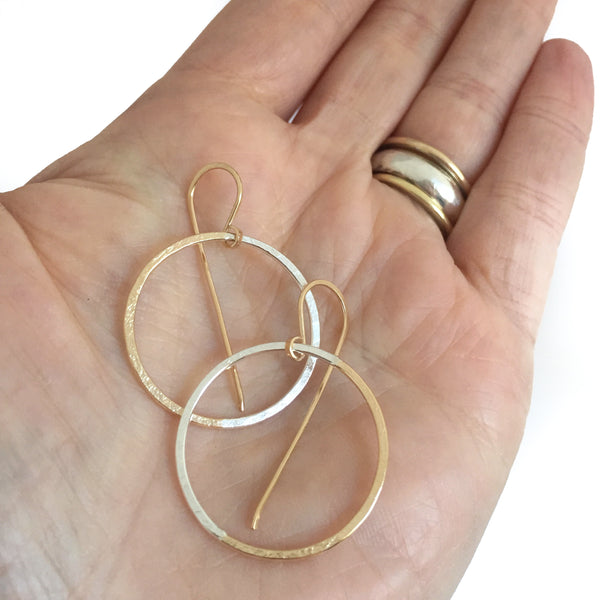 Half and Half Halo Drops - Shepherd's Run Jewelry