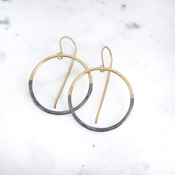 Half and Half Halo Drops - Shepherd's Run Jewelry