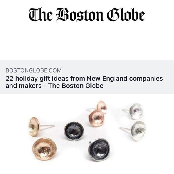 Cup studs- silver - Shepherd's Run Jewelry