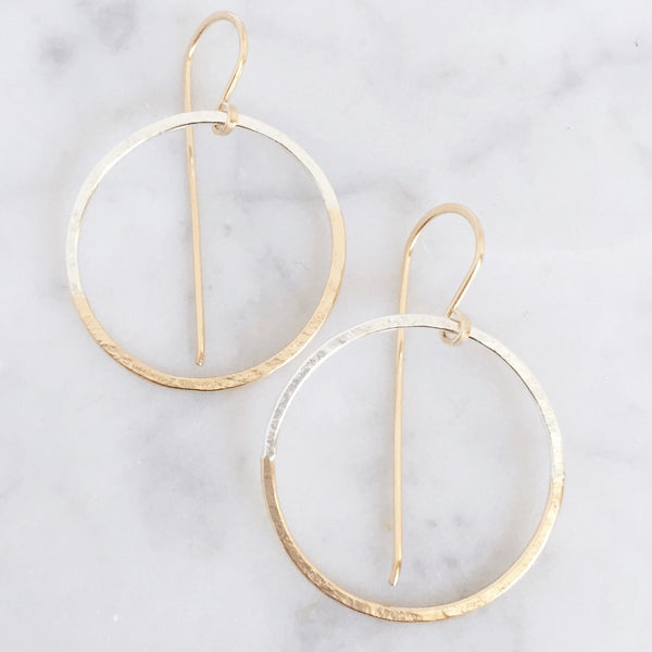 Half and Half Halo Drops - Shepherd's Run Jewelry