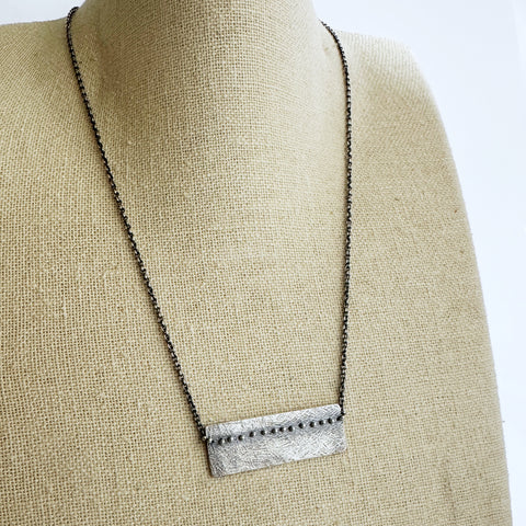 Pinned Rectangle Necklace