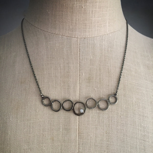Oxidized nucleus necklace - Shepherd's Run Jewelry