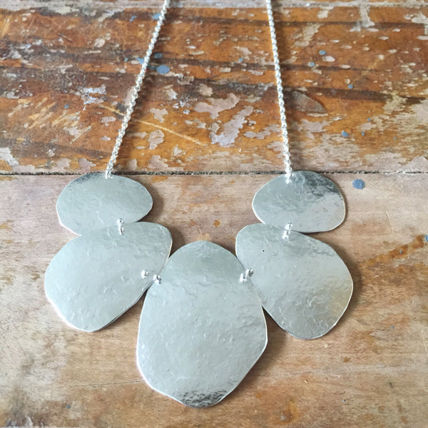 Pebble Fan necklace - Shepherd's Run Jewelry