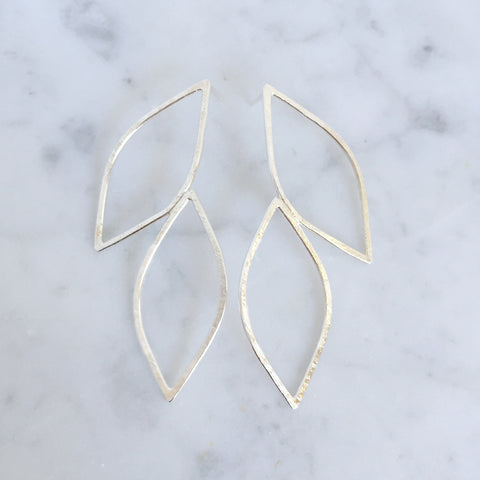 Willow Leaf Stud Earrings