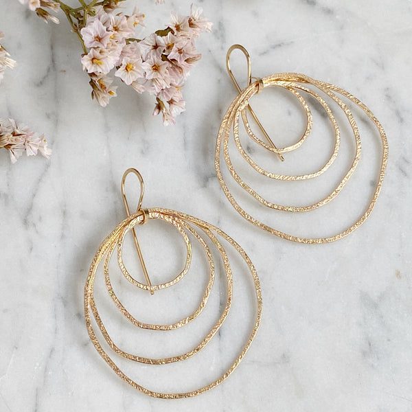Ripple Drop Earrings