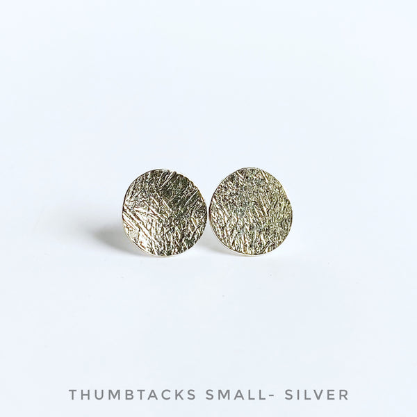 Thumbtack stud earrings