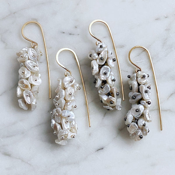 Lamina Pearl Earrings