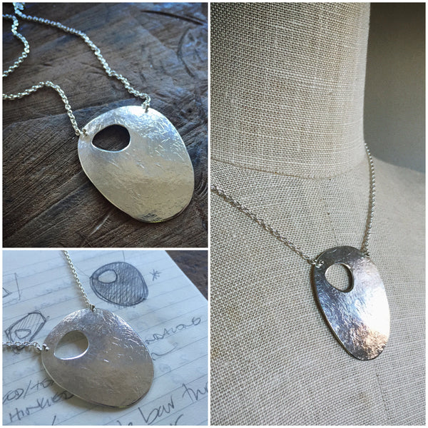 Eroded Pebble Necklace - Shepherd's Run Jewelry