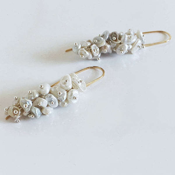 Lamina Pearl Earrings