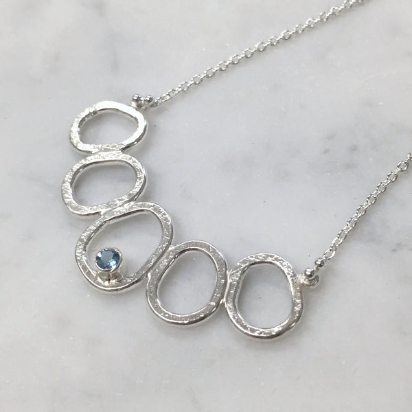 Nucleus necklace with Aquamarine - Shepherd's Run Jewelry