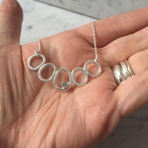 Nucleus necklace with Aquamarine - Shepherd's Run Jewelry