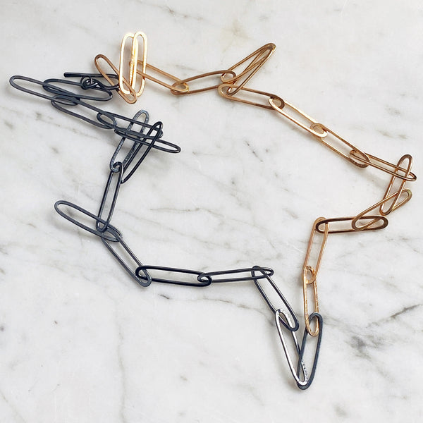 Asym Paperclip Necklace