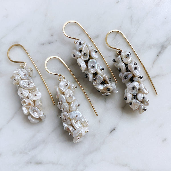 Lamina Pearl Earrings