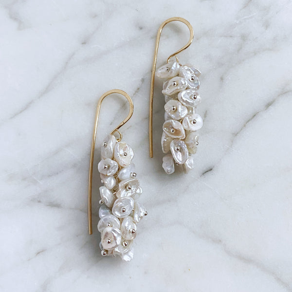 Lamina Pearl Earrings