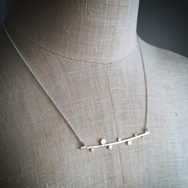 Dotted twig necklace - Shepherd's Run Jewelry