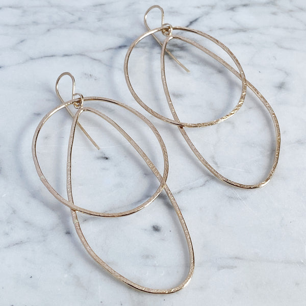 Movement drop earrings